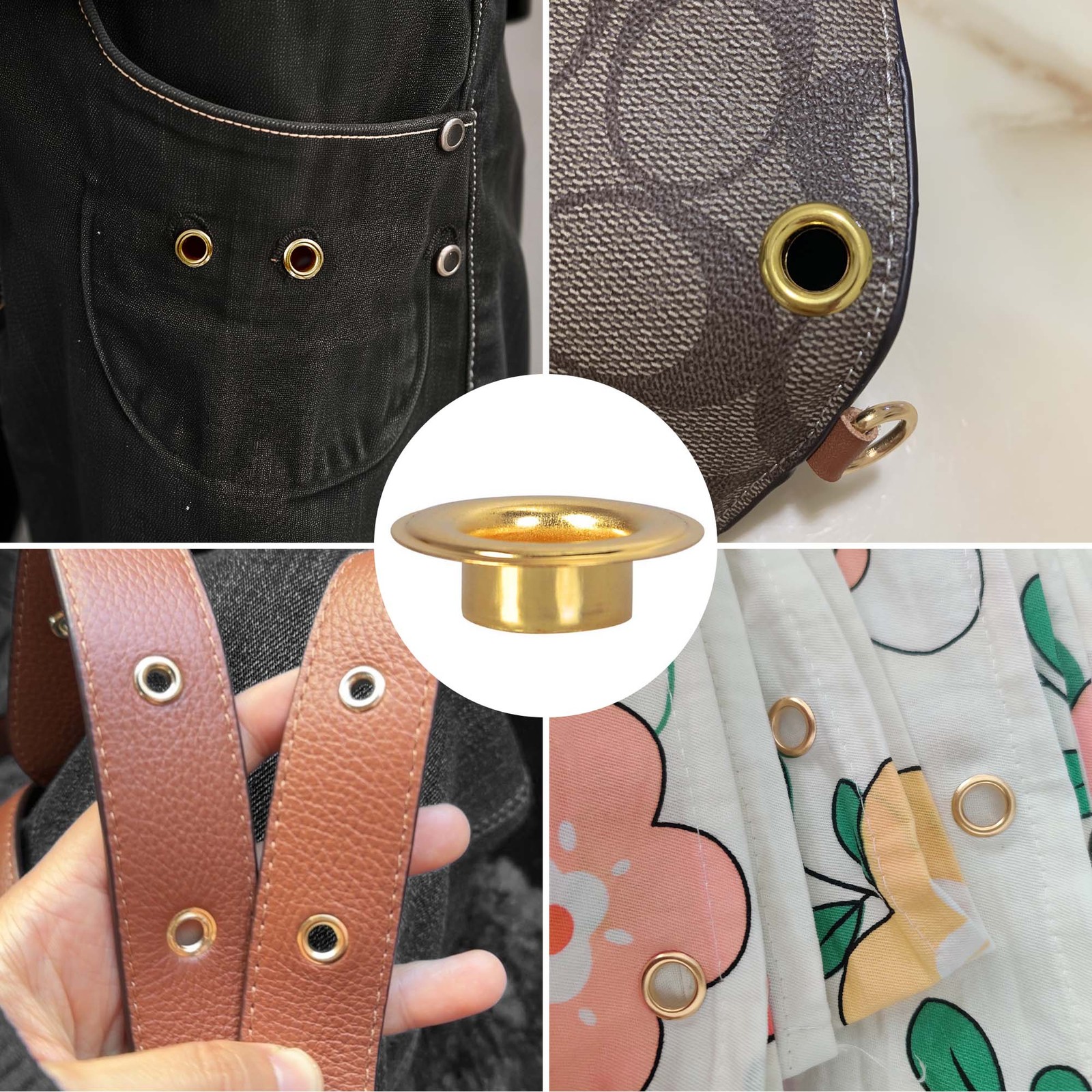 3/8” Size 2 Grommet & Washers Kit Leather Bags Poster Banner Eyelets 1000 Pack