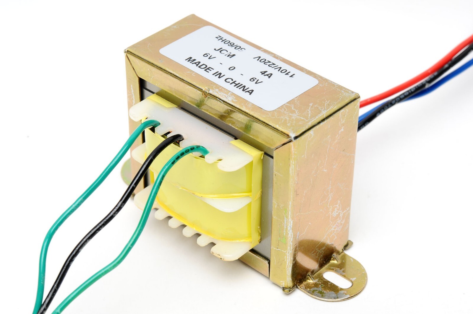 110/220VAC to 12VAC 4000mA 4A Center Tap Power Transformer 6V-0-6V 12V AC 6V x 2