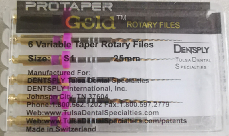 12 Packs Dentsply ProTaper Gold Rotary Files F1,F2,F3,S1,S2,SX-F3 21MM/25MM/31MM