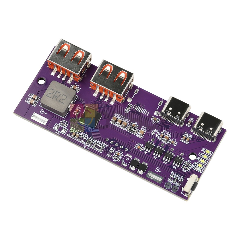 22.5W Power Bank Motherboard PD3.0 QC4.0 Fast Charging Board for Li-ion Battery