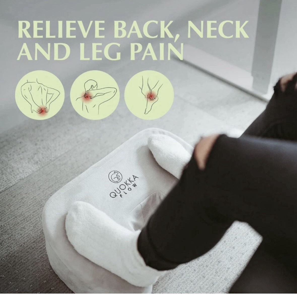 PACEIRO Ergonomic Foot Rest – Physiotherapist Endorsed – Comfortable , Relief
