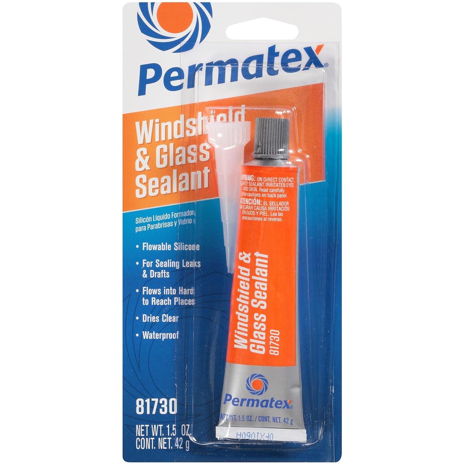 Permatex Flowable Silicone Windshield and Glass Sealer 1.5 oz Medium Strength