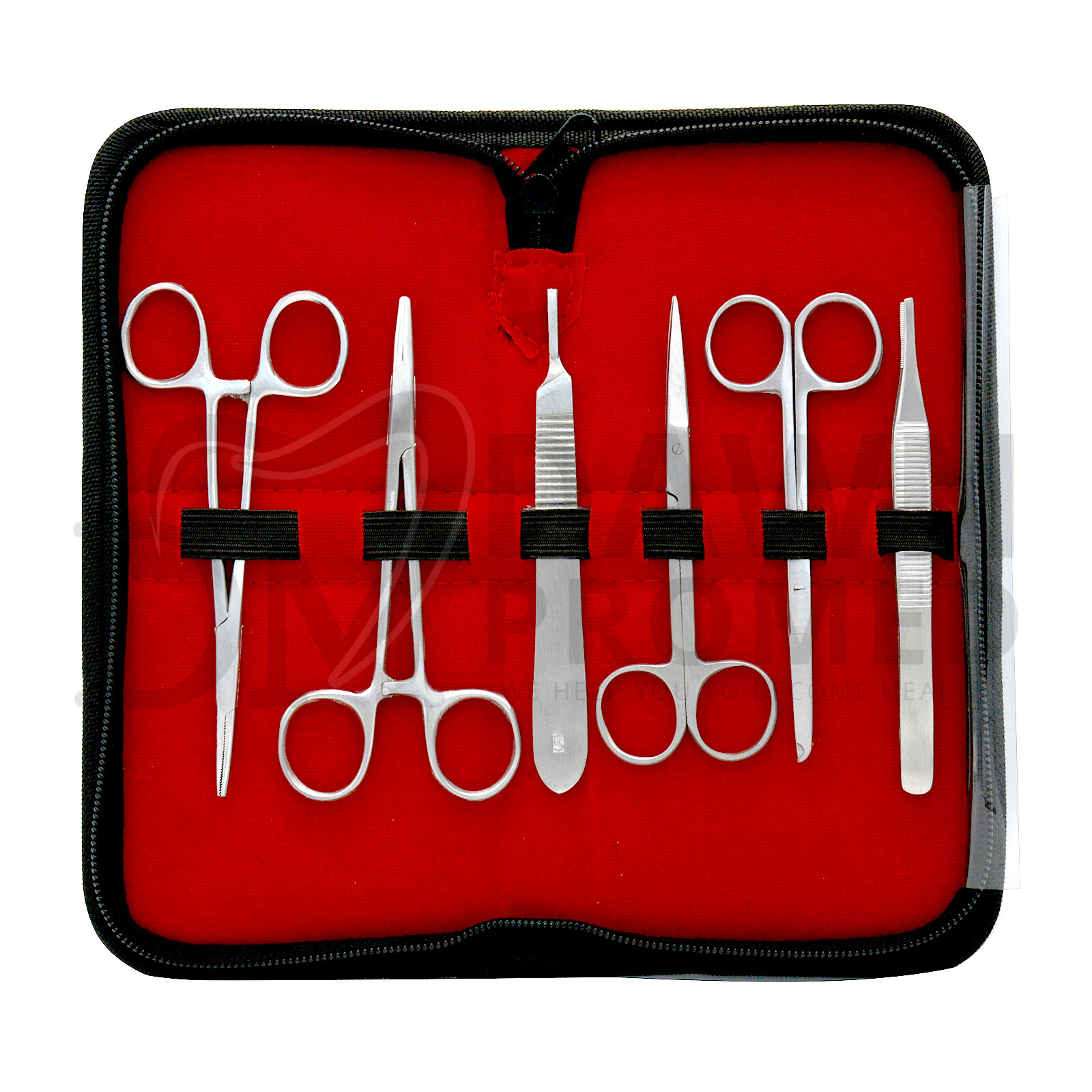 19 Pieces Practice Suture Kit with Pad for Medical Veterinary Student Training