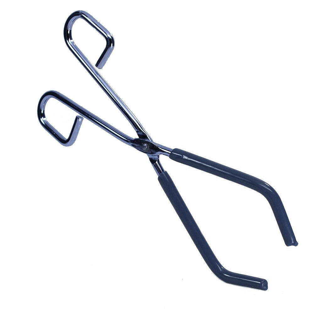 Beaker Tongs, Rubber Coated Ends, Nickel Plated 1/4″ Steel (Single)