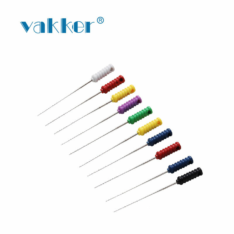 Vakker Dental Root Canal File Cleaning Barbed Broaches 00-06,21mm 25MM