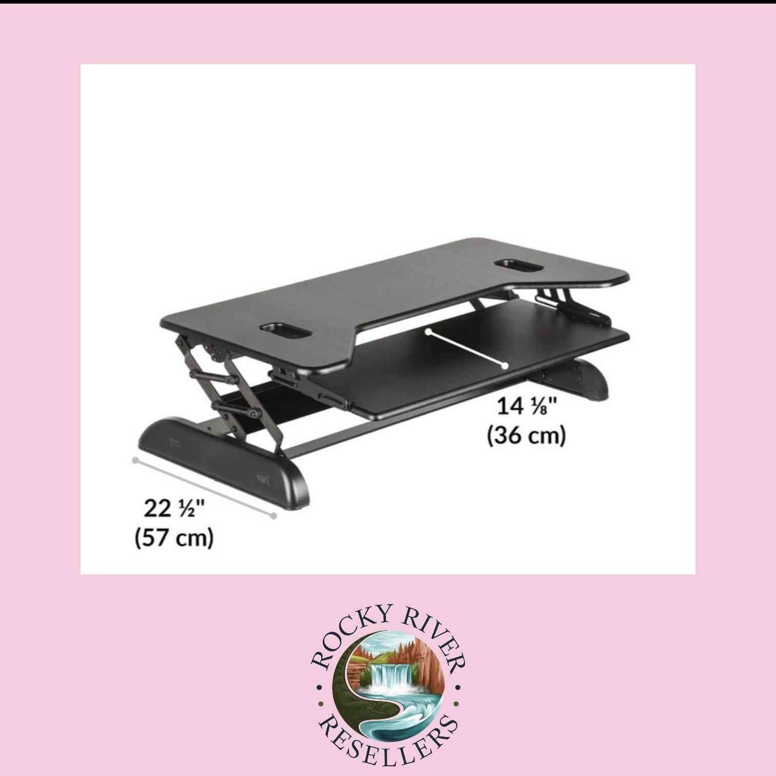Stand-Sit Adjustable Height Desk Converter | VariDesk® Cube Plus® 40 | 49884 |