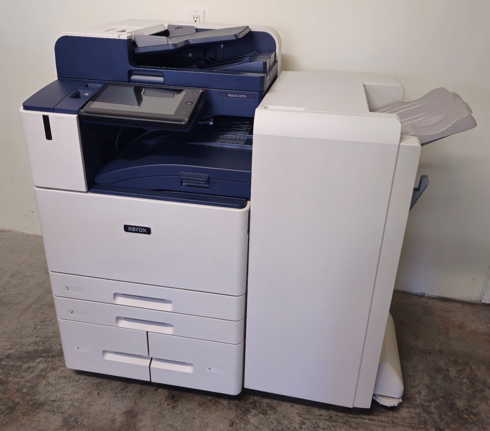 Xerox AltaLink C8155 Color Laser Printer Copier Scanner Finisher Stapler