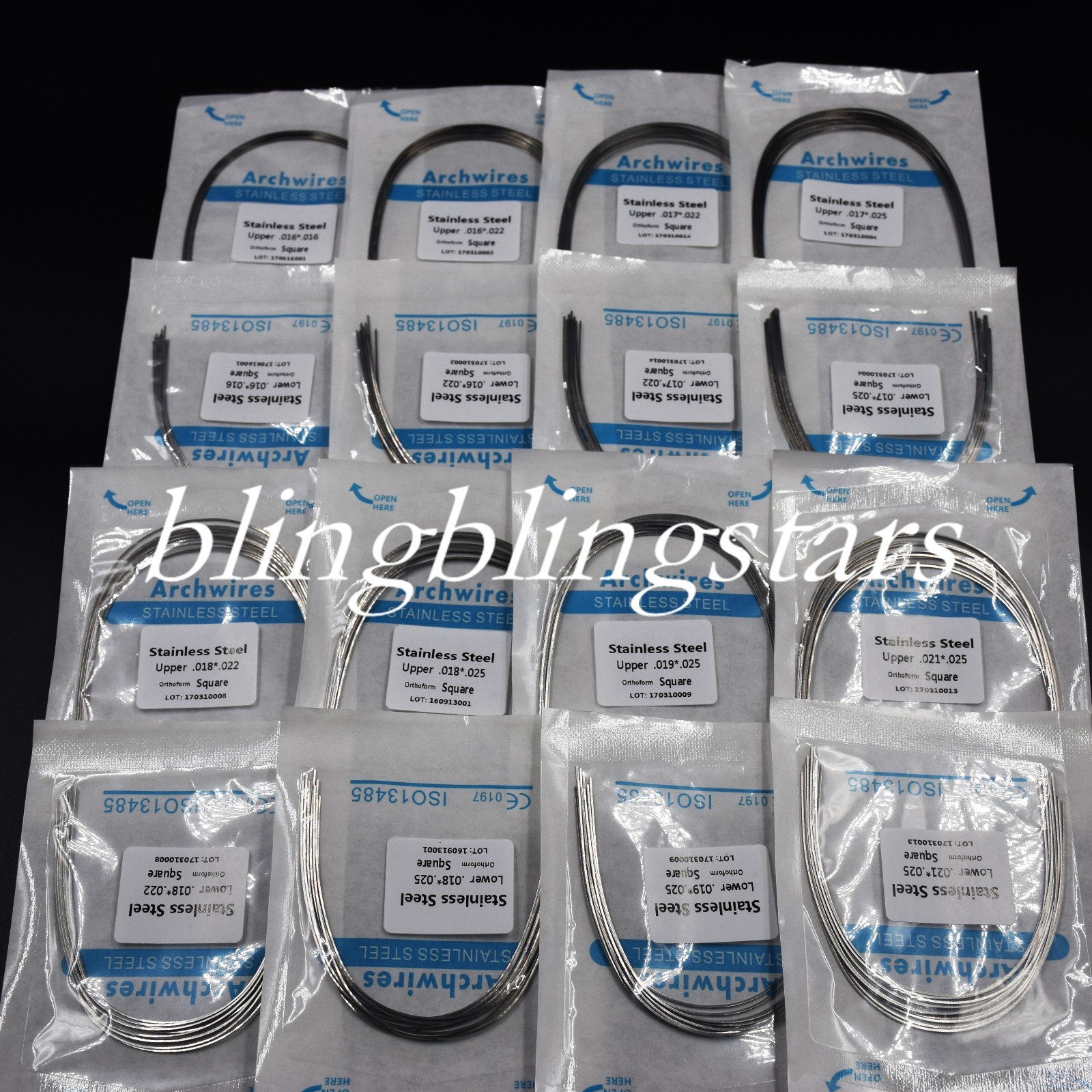 1x Dental Orthodontic Stainless Steel Arch Wire Rectangular Square/Ovoid/Natural