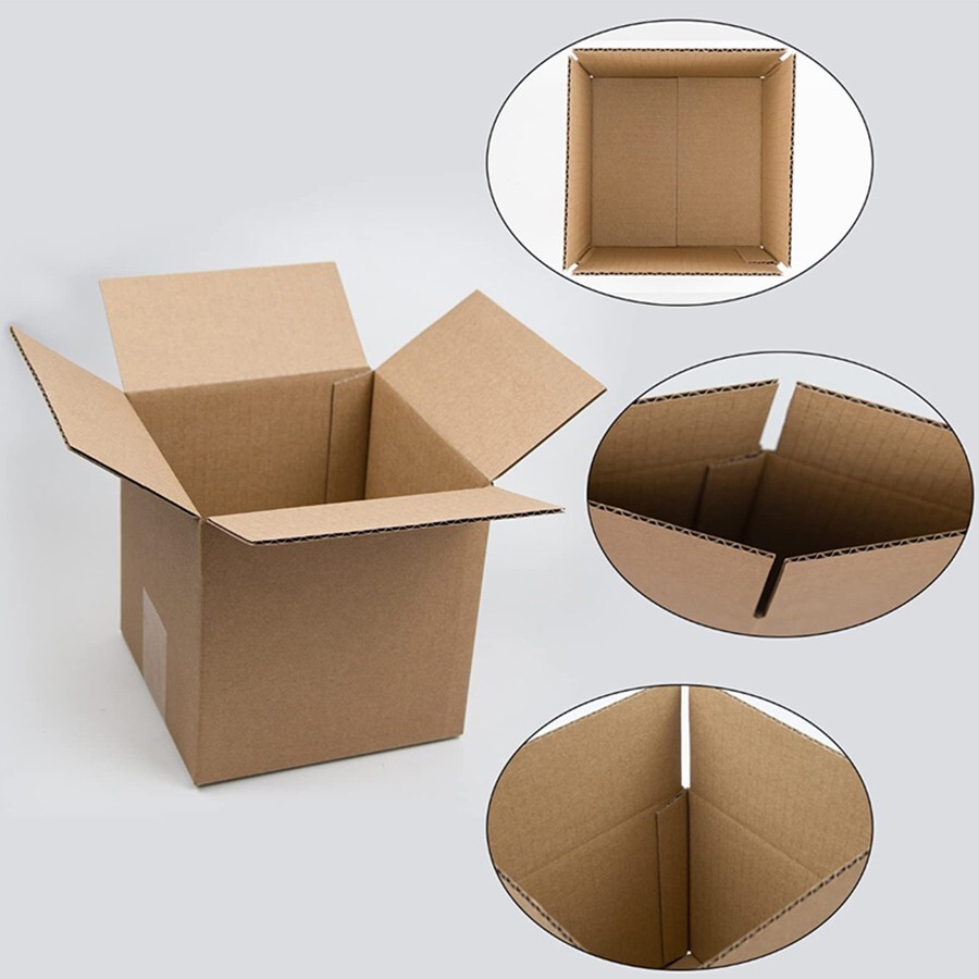 Corrugated boxes, can be used for storage, mailing; Multiple sizes available