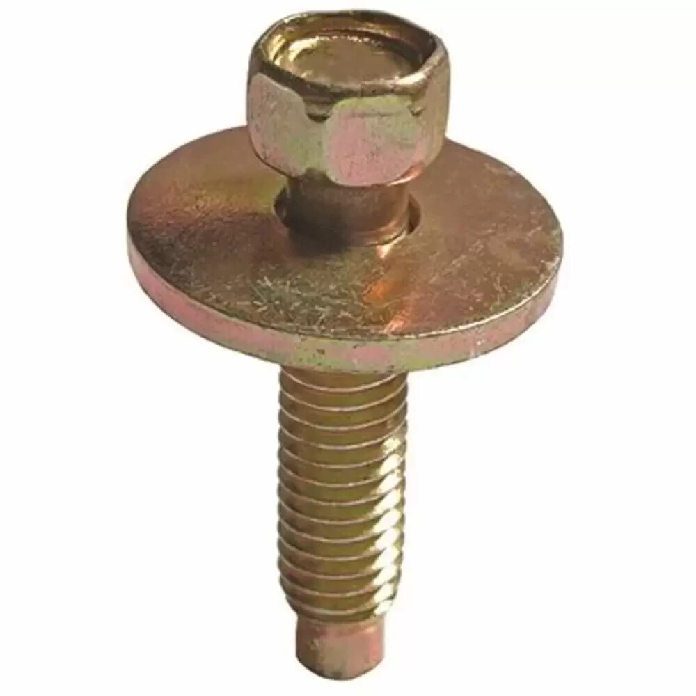 Auveco 12335 M6-1.0 X 28mm Indented Hex Washer Head SEMS w/Dog – Zinc box of 25