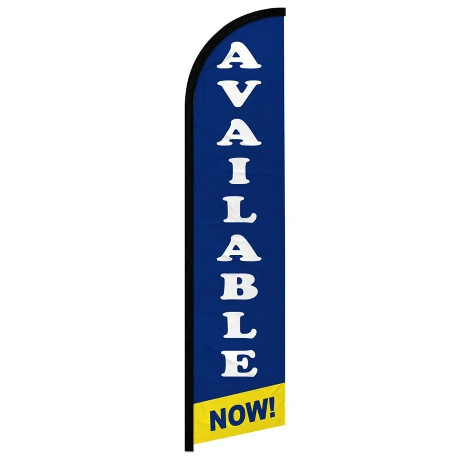 Available Now! Windless Advertising Real Estate Banner Flag for Apartments