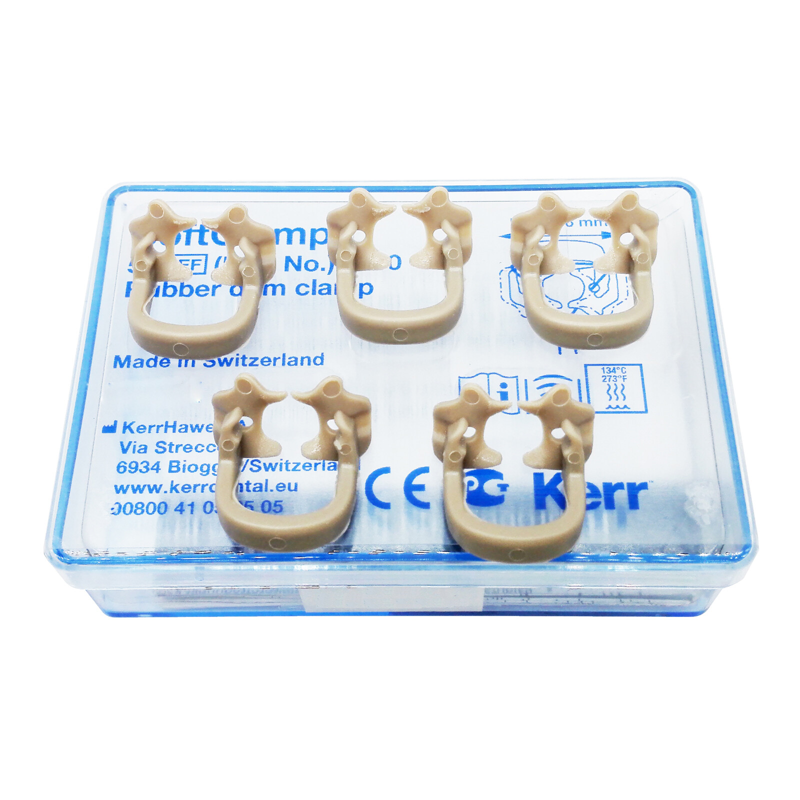 Kerr SoftClamp Universal Rubber Dam Clamp 5/box ORIGINAL