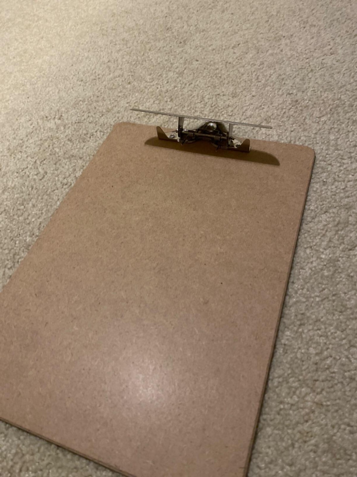 Officemate Recycled Wood Clipboard Letter Size Low Profile Clip 9 x 12.5 Brown