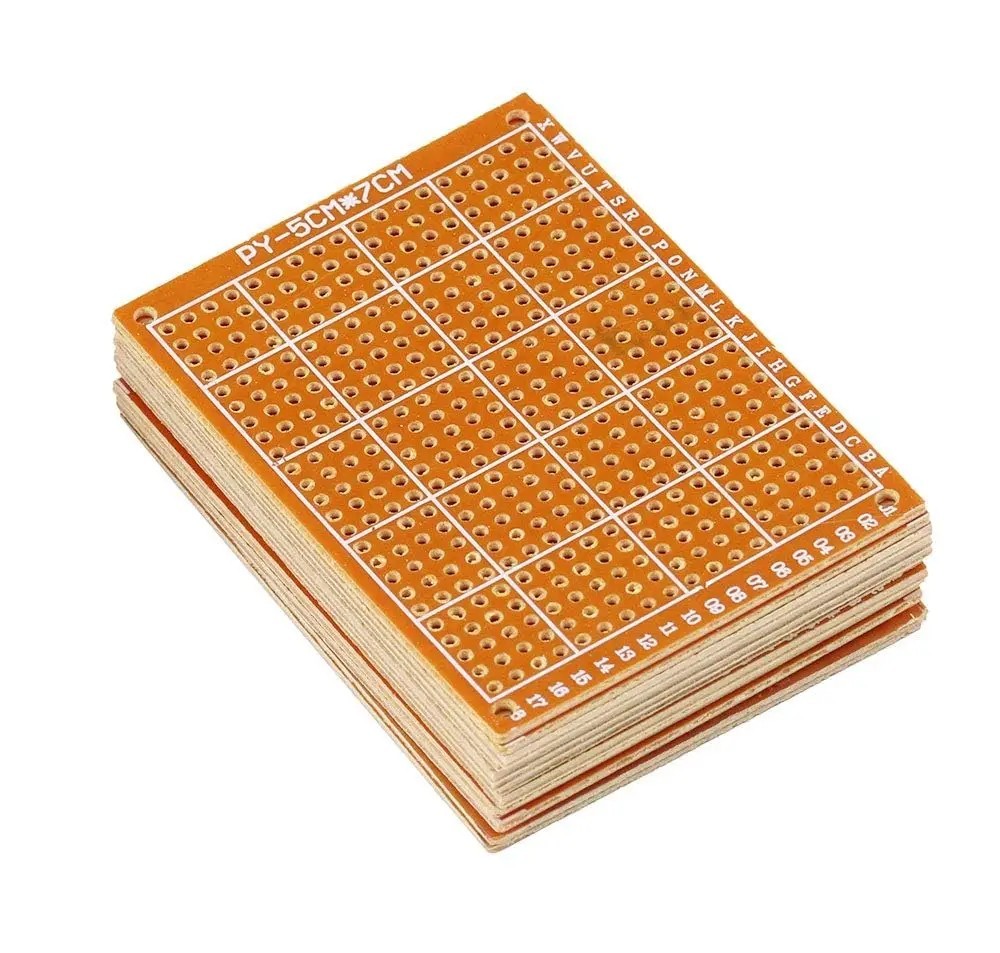 10pcs 5cm x 7cm (2x3in) PCB Prototyping Perf Boards Breadboards DIY US