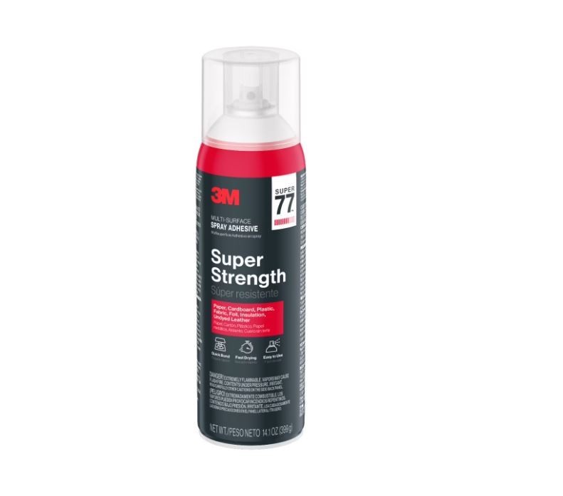 3M Super 77 Multi-Surface Spray Adhesive, Glue, Fabrics, Crafts, 14.1 oz