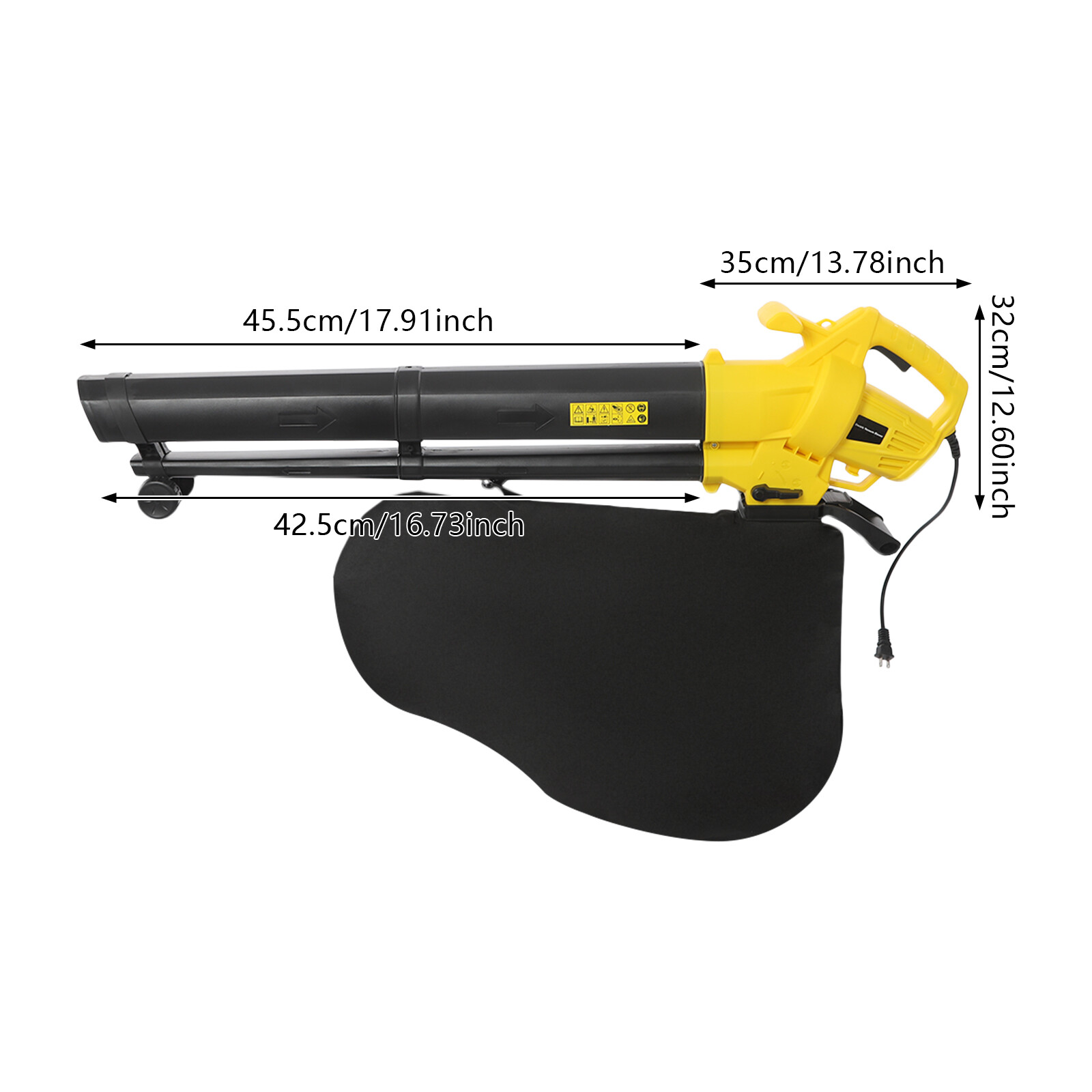 Leaf Blower Mulcher Vacuum Yard Tool Outdoor Leaves Collection Corded Electric