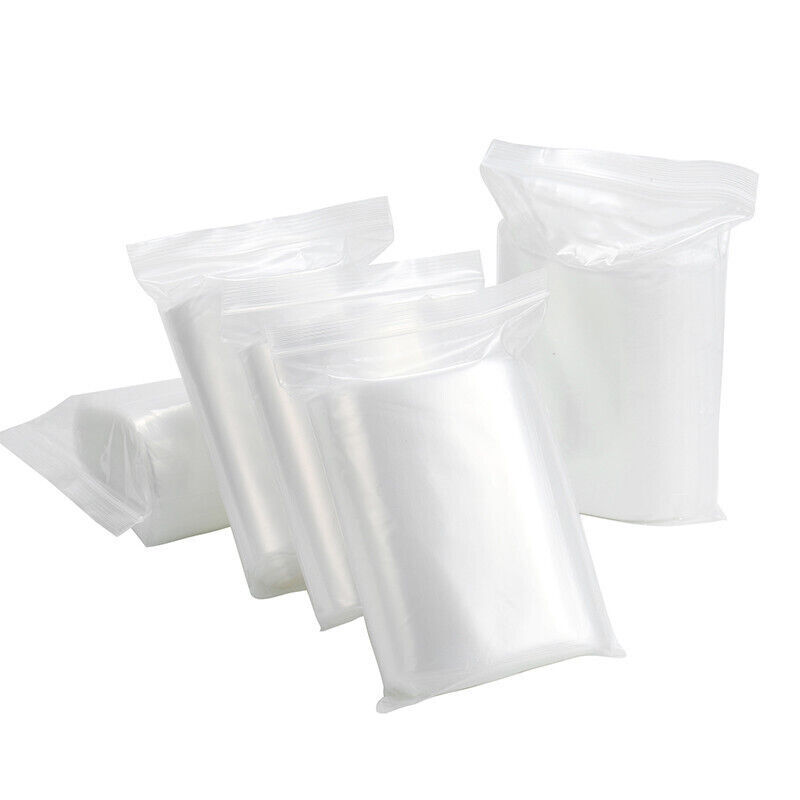 All Size Clear Reclosable Seal Bag Plastic Poly Zip Lock Bags Zipper Baggie 2Mil