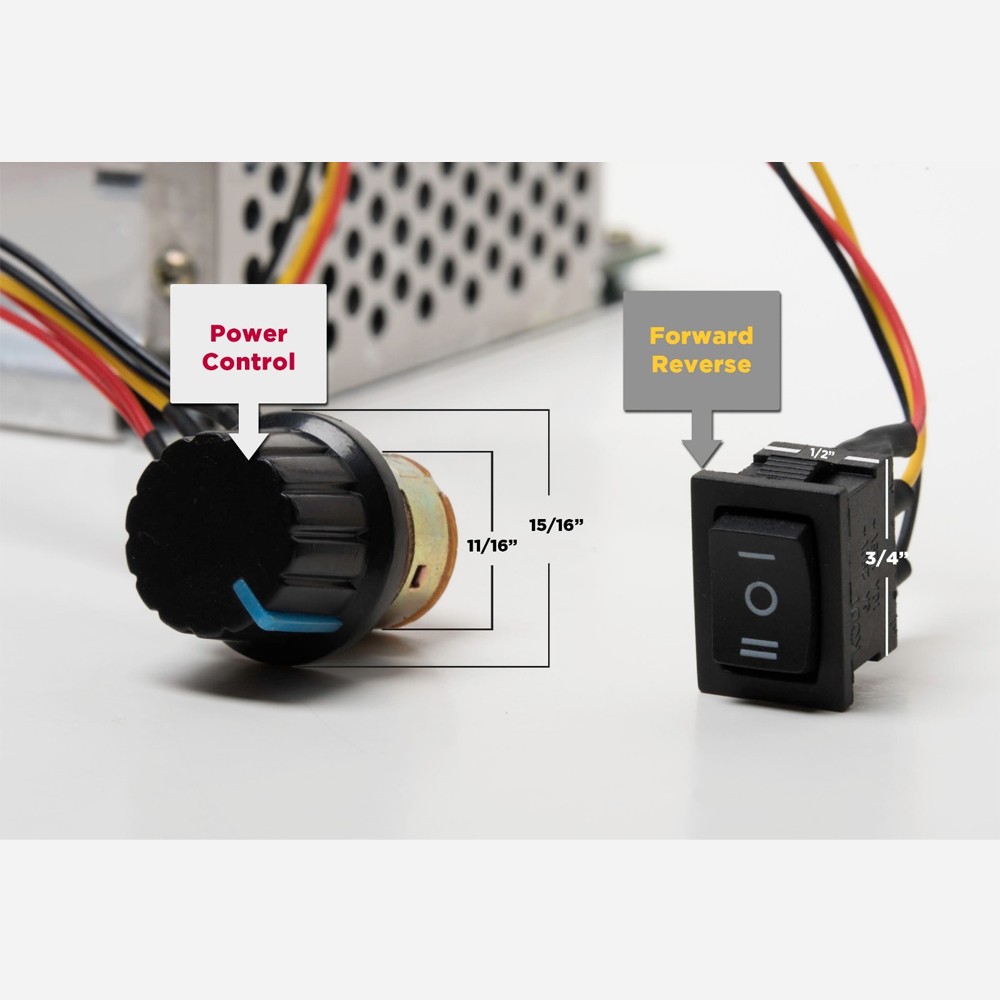 Motor Speed Controller 40A Forward Reverse DC Motor Controller for Brushed Motor
