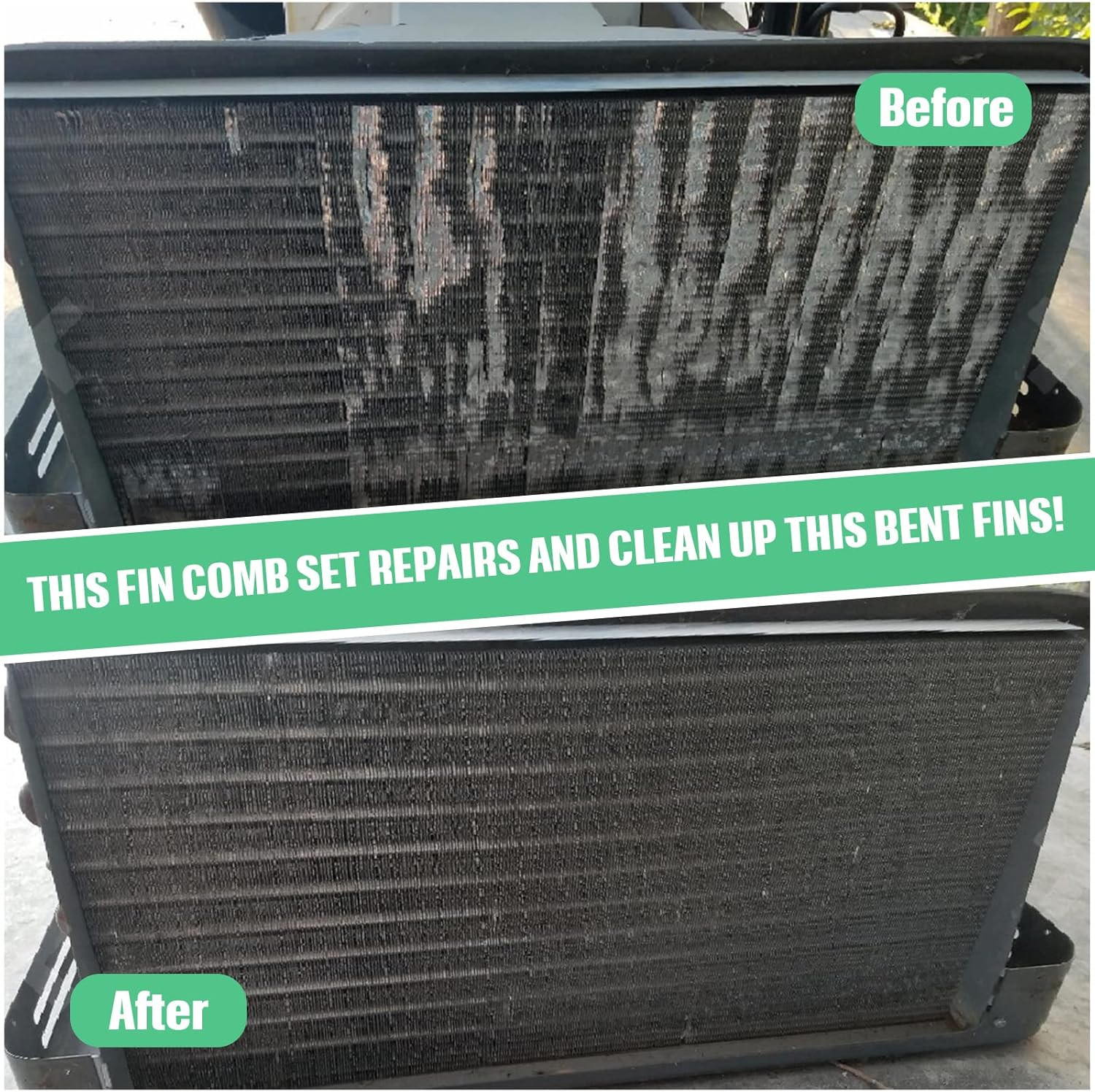 3 Pieces Air Conditioning Brush Set Includes FCR6 Ring Fin Comb Air Conditioner