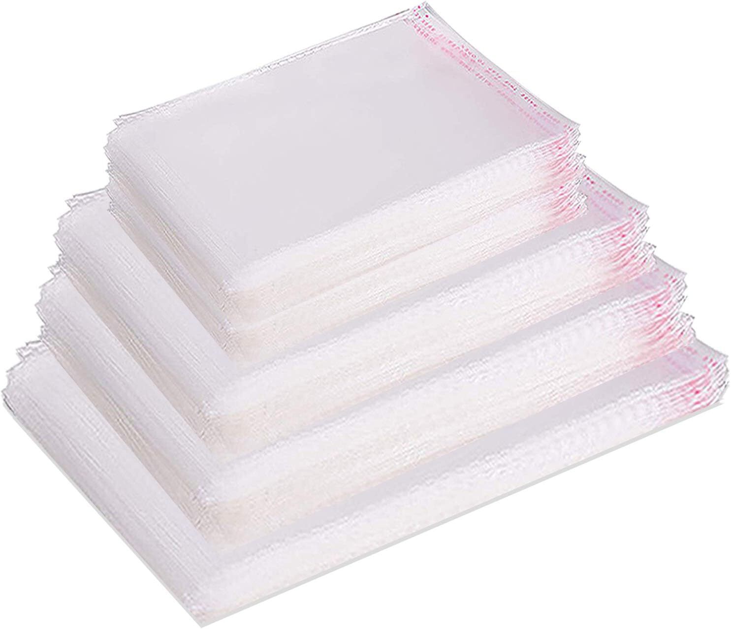 Any Size Clear Resealable Self Sealing Cello Cellophane Bag Plastic OPP Poly Bag