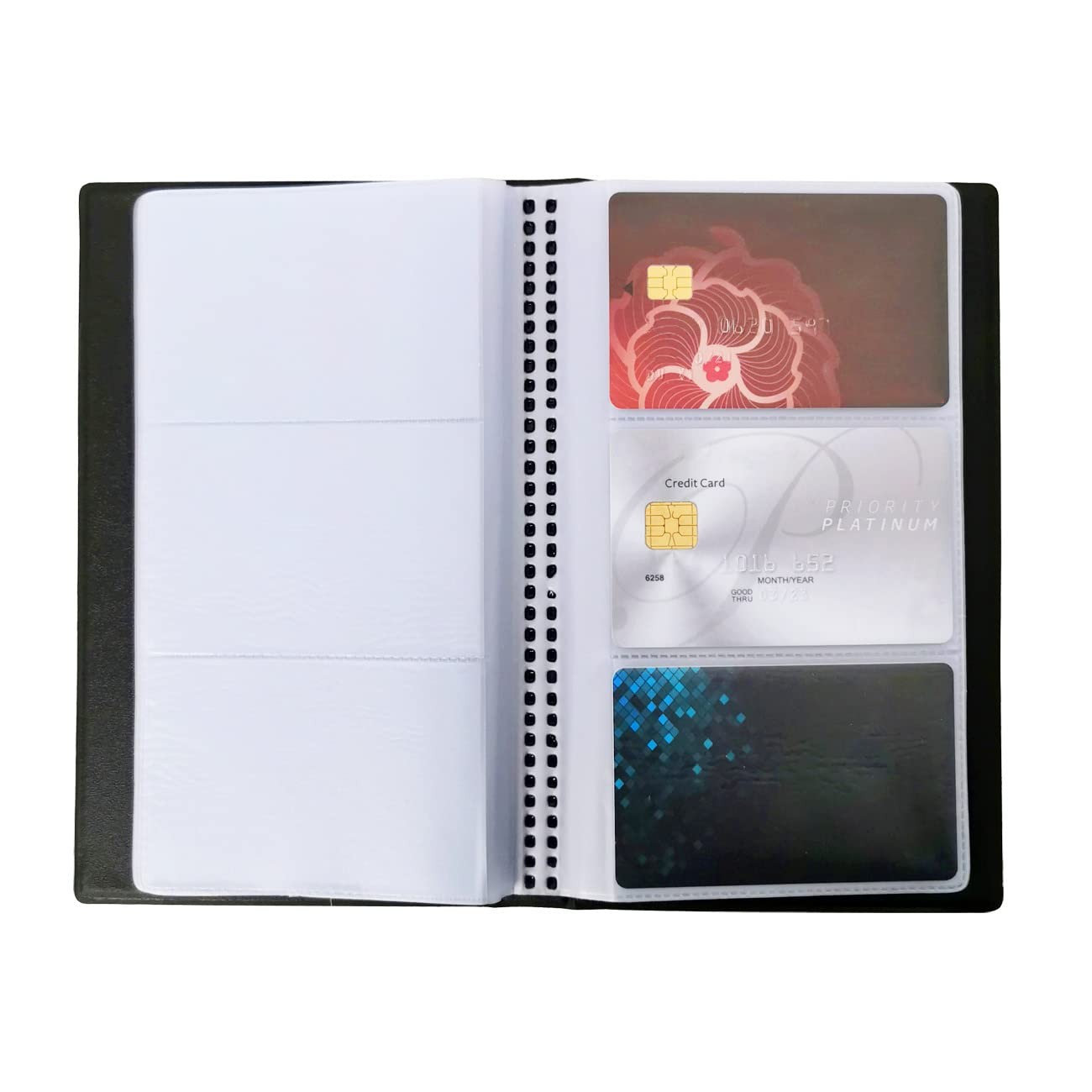 Business Card Organizer Holder Book Portable Binder File Sleeve 120 Cards
