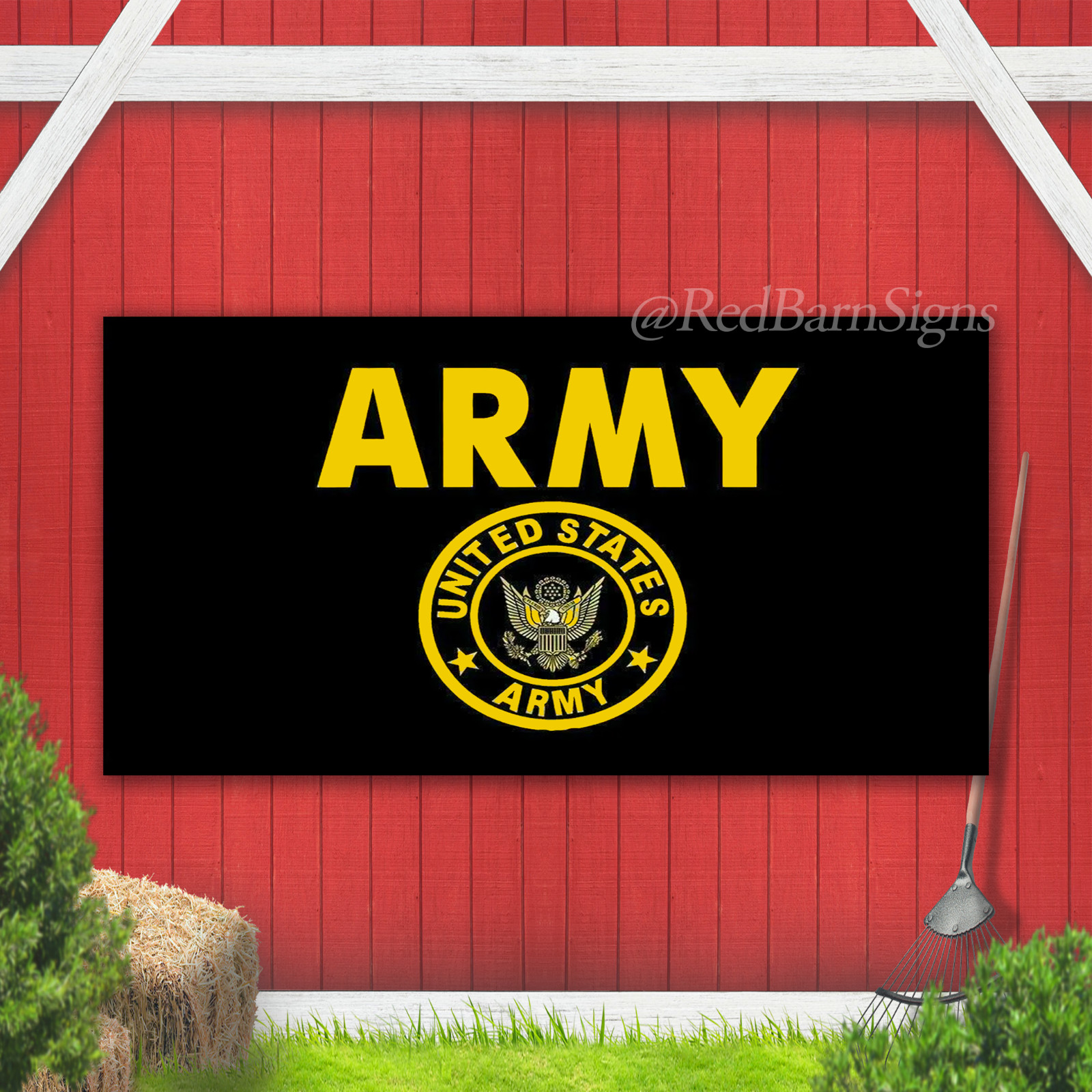 American US Army Crest Flag United States Military Banner USA