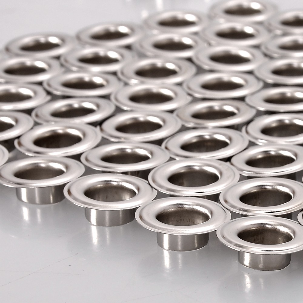 1000pcs #4 1/2″ Grommet Machine Grommets & Washers Banner Flag Nickel Eyelets