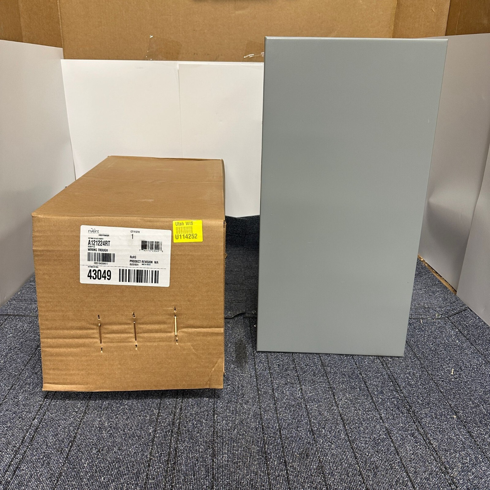 NVent Hoffman A121224RT Wiring Trough Enclosure Type 3R, 12″ H x 12″ W x 24″ L