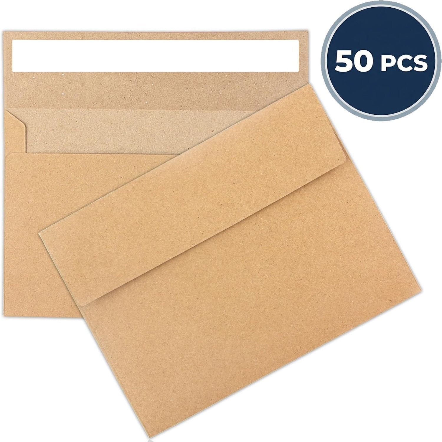 50 Pack Kraft Envelopes 4 X 6 Inch Brown Envelopes,A4 Envelopes, Card Envelopes.