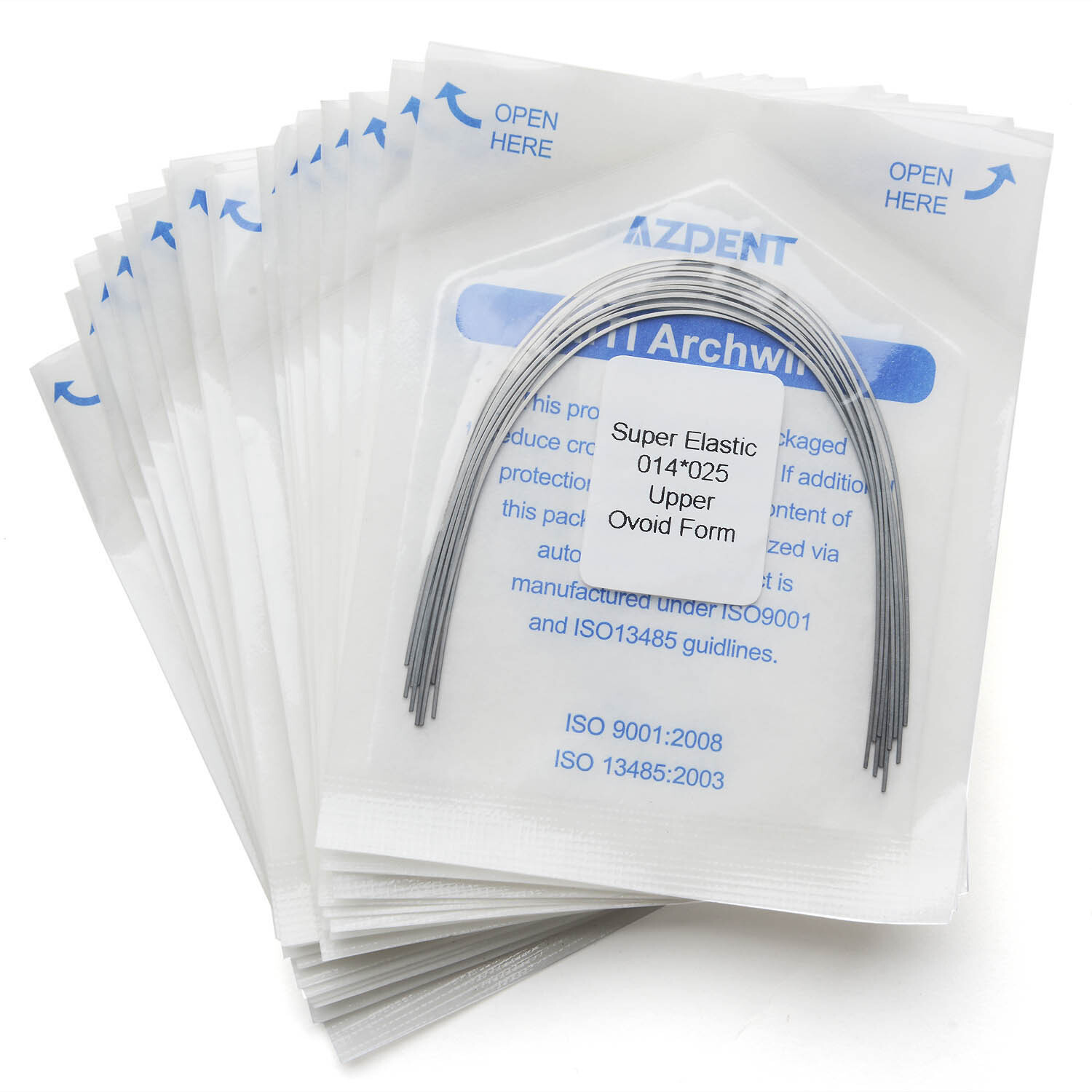10 Pack AZDENT Dental Orthodontic Arch Wire Niti Super Elastic Rectangular Ovoid