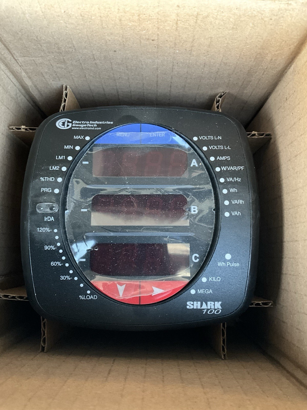 ELECTRO INDUSTRIES GUAGE TECH SHARK 100 MULTIMETER 100-60-10-V2-D2-X-X