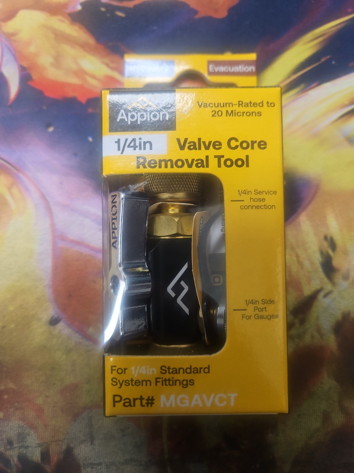 Appion Valve Core Removal Tool 1/4 in Brass MGAVCT Vacuum-Rated 20 Microns