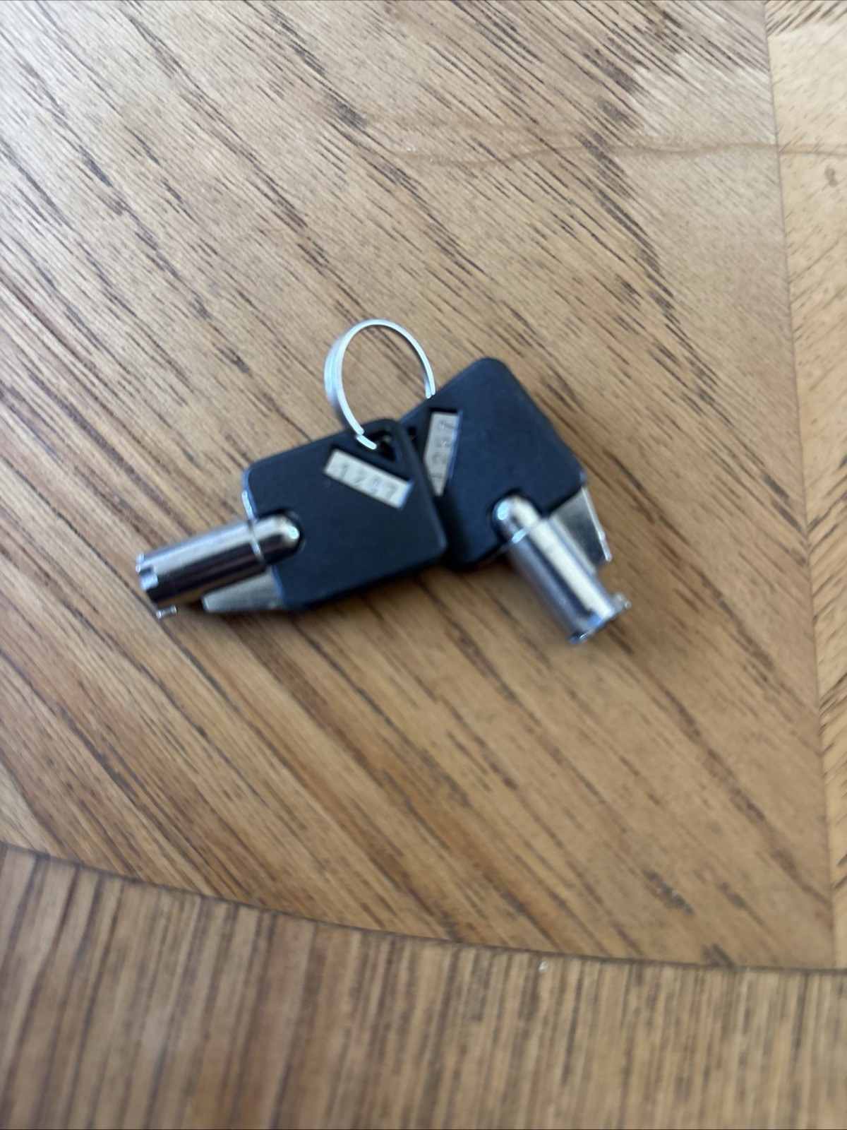 Tubular Key Set 2 Keys For Different Uses Brand Unknown. Number 1257