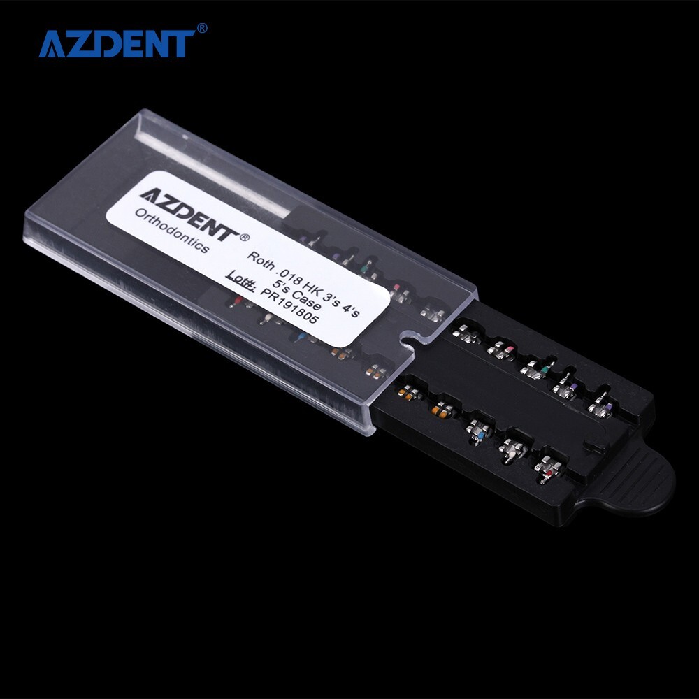 AZDENT Dental Ortho Monoblock Brackets Braces Mini Roth .018 Hooks 3-4-5