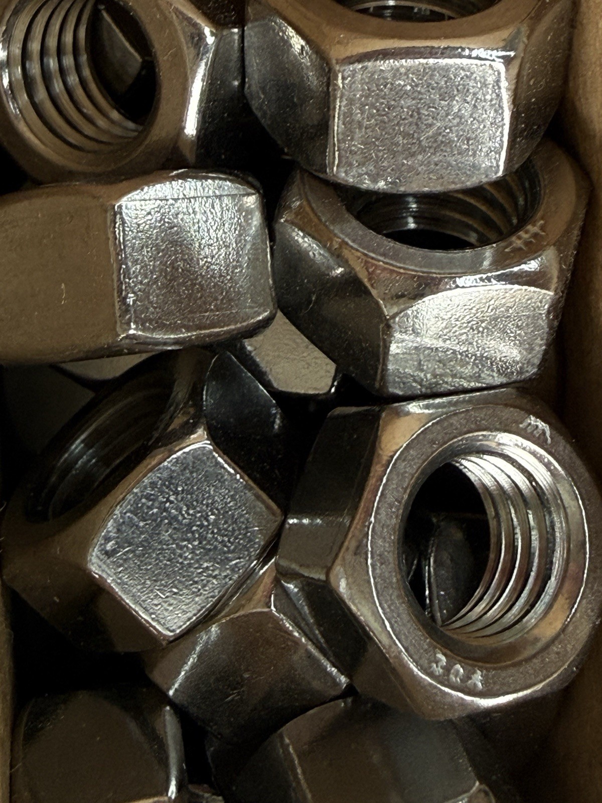 HHEX NUTS Stainless Steel 1/2-13 CDE FASTENERS INC. ~ 50 PIECES