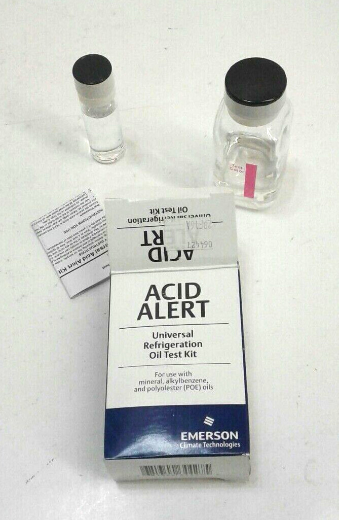 Emerson Acid Alert PCN-064427 Universal Refrigeration Oil Test Kit