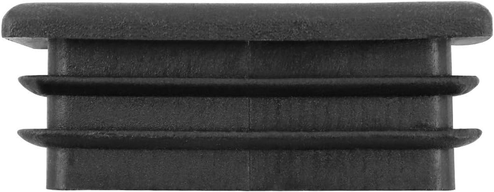 10 PCS 1″ X 2″ Rectangle Black Plastic Plug End Cap for Pipe Tubing, Chair Leg