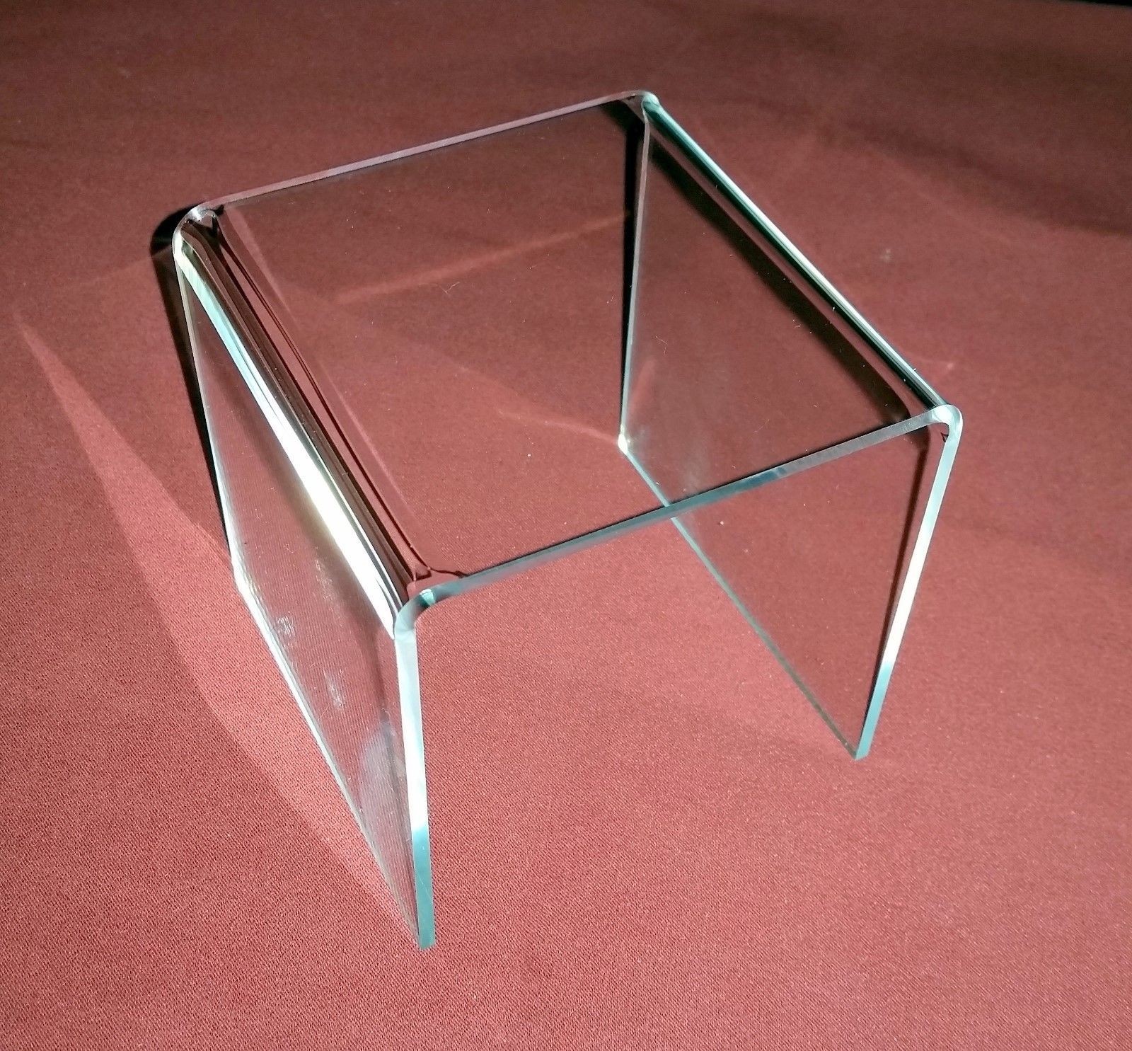 *2 Clear Acrylic / Plastic Risers Display Stand Pedestal 4″ X 4″ X 4″