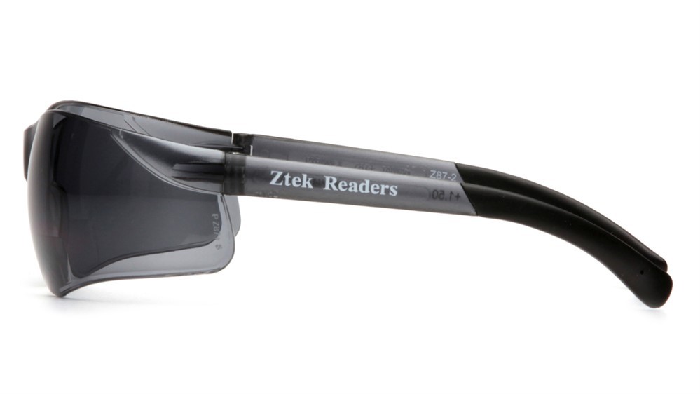 Pyramex Ztek Bifocal Reader Safety Glasses with 1.5 Smoke Lens