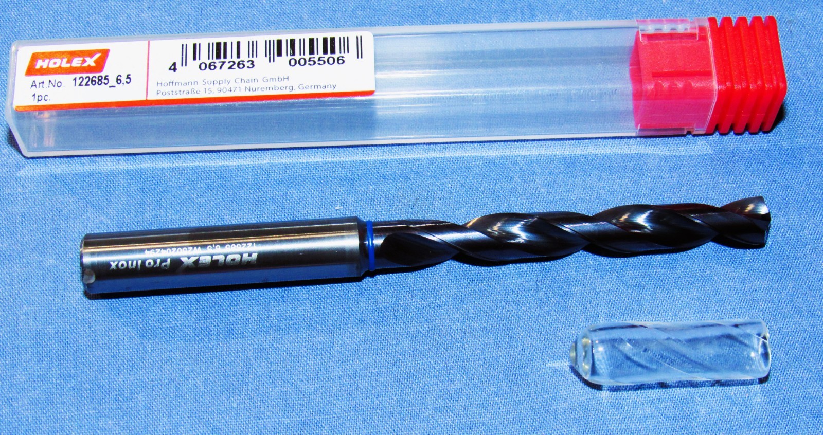 HOLEX Inox solid carbide high-performance drill 8 mm shank 6.5mm Dia.(.255″)