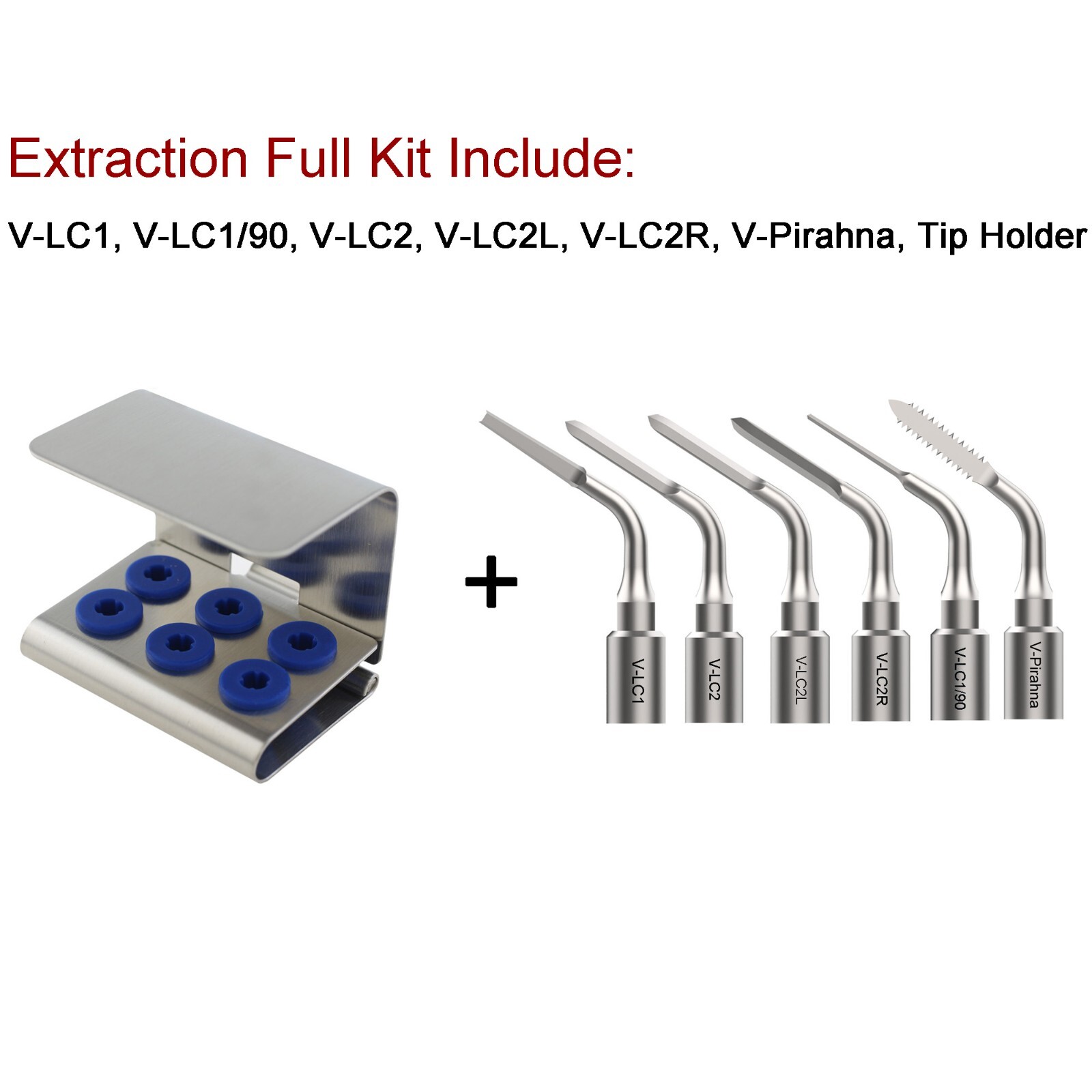 Ultrasonic Piezo Surgery Extraction Tips Kit Satelec Acteon Piezotome 2 Cube