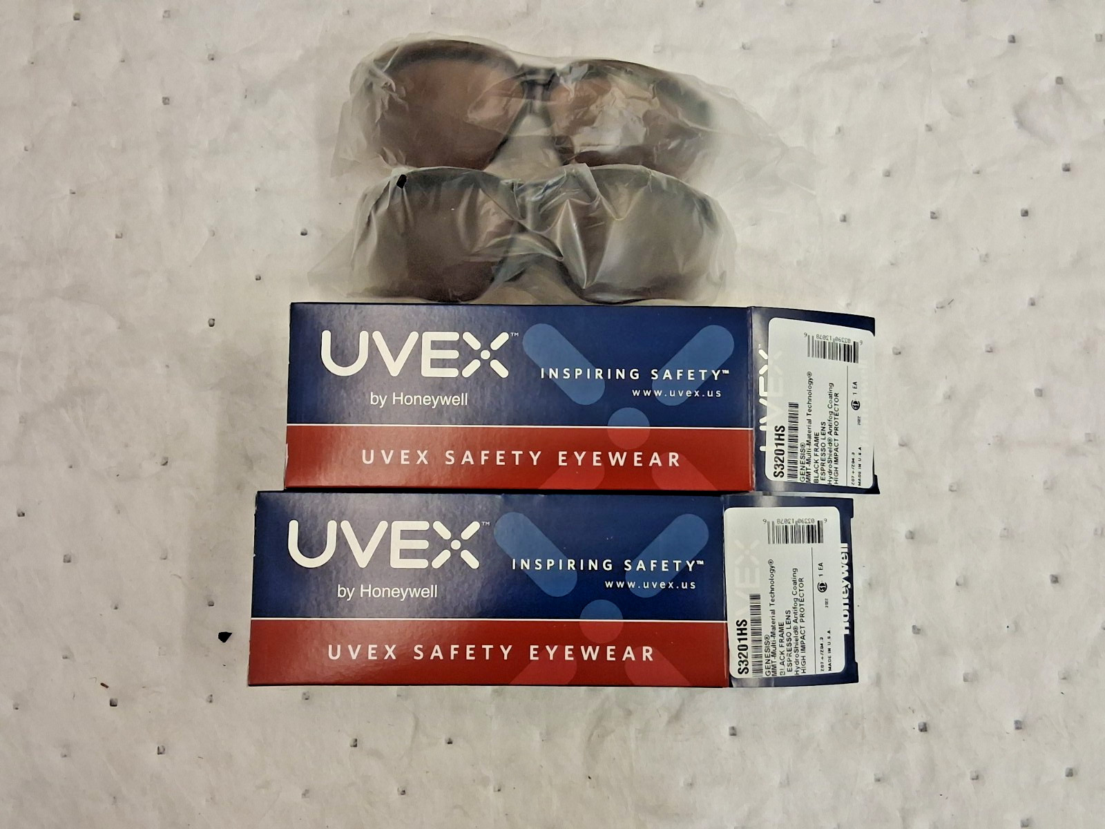 Uvex Anti Fog Half Framed Scratch Resistant Saftey Glasses QTY2 S3201HS
