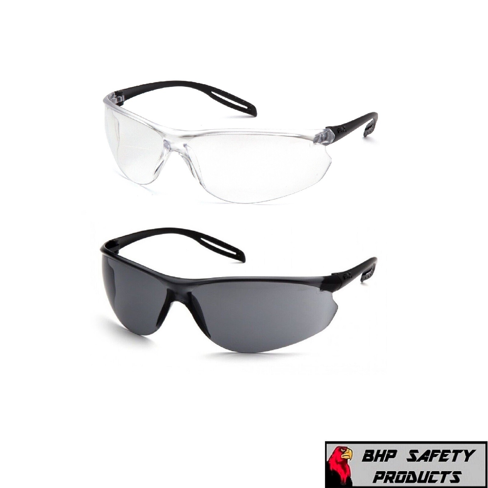 Pyramex Neshoba Frameless Safety Glasses Sunglasses Lightweight ANSI Z87+ Lot