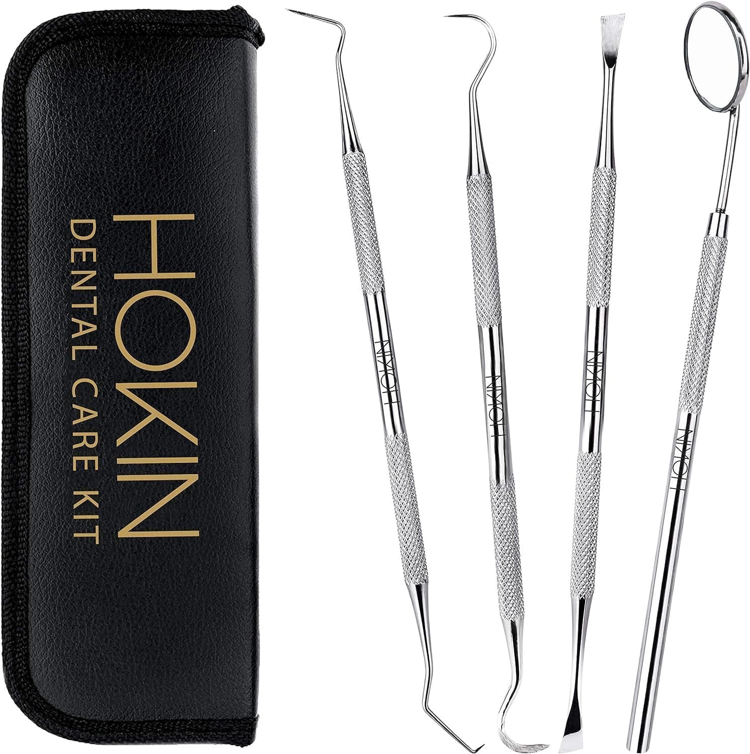 Kit de cuidado dental de 4 piezas para eliminar la placa y limpiar los dientes