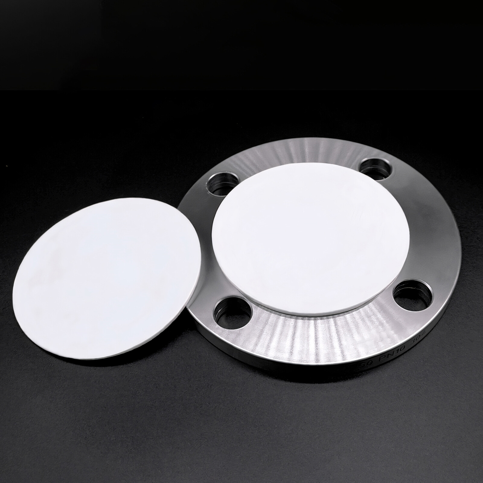 PTFE Plastic Solid Discs Flat Round Pad Sealed Cushioning Diameter 5mm-150mm Dia