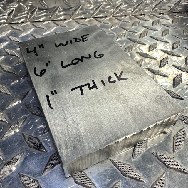 aluminum 1″ X 4″ X 6″ long new 6061 solid plate flat bar stock block #2.5