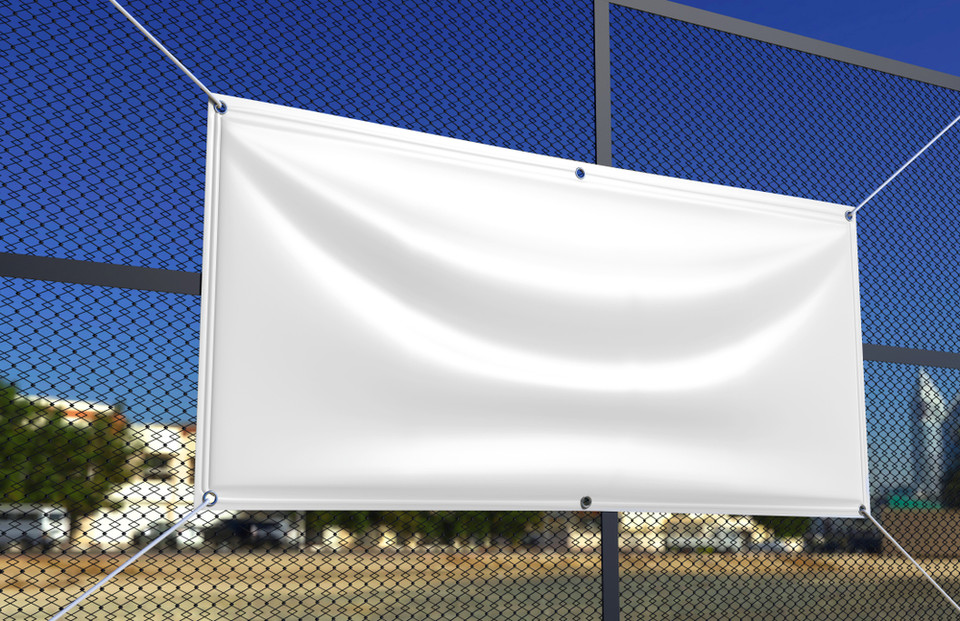 Blank White Banner Grommets 13 Oz Indoor Outdoor Banner Sign Various Sizes