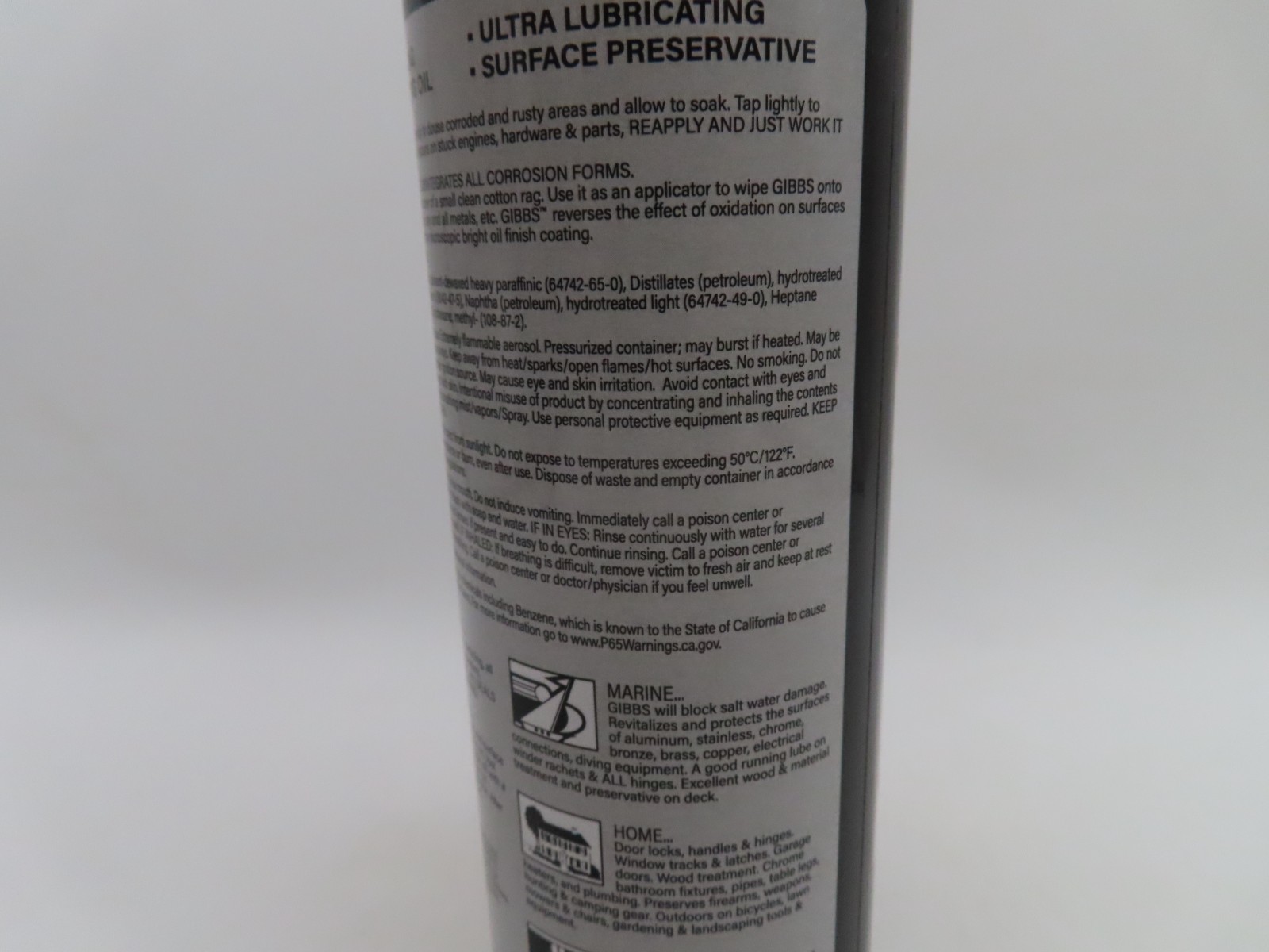 2 CANS OF GIBBS BRAND LUBRICANT PENETRATING OIL CLEANER RESTORER ANTI CORROSIVE
