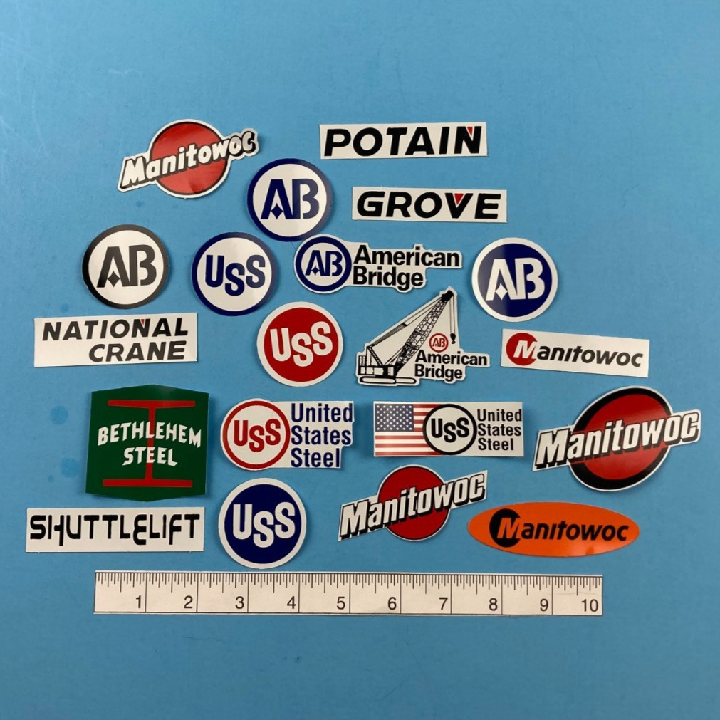 Big Sticker Lot USS United States Steel AB American Bridge Ironworker Carpenter