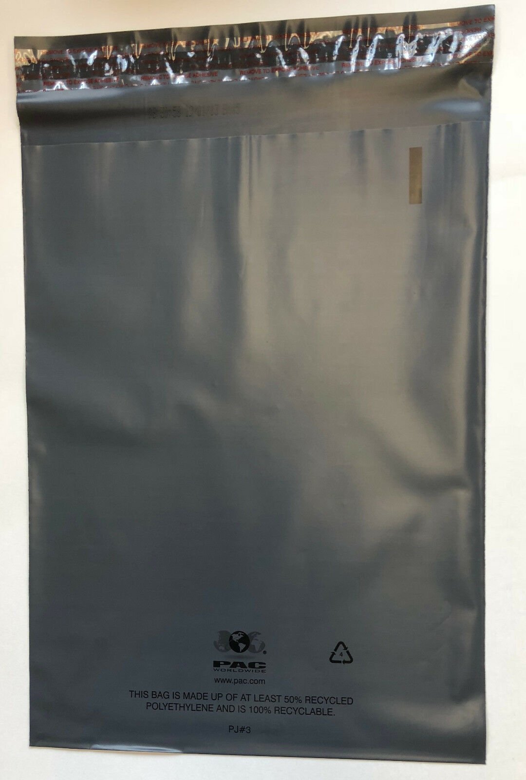 100 Recyclable Poly Bag Mailers 7.5×10.5 Grey Gray Unlined Self Seal Envelope